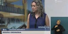 Diretora do SIMESC faz pronunciamento na Câmara de Vereadores