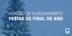 Horário de Funcionamento durante as festas de final de ano