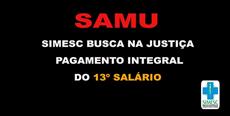 SIMESC busca na justiça pagamento integral do 13º salário