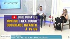 Diretora do SIMESC fala sobre obesidade infantil à TV BV
