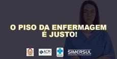 O piso da Enfermagem é justo! 
