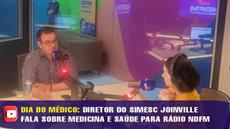 Diretor de Joinville fala sobre medicina e saúde para rádio NDFM