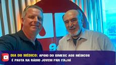 Apoio do SIMESC aos médicos é pauta na rádio Jovem Pan Itajaí
