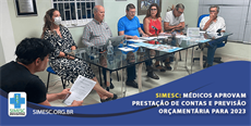 SIMESC: Médicos aprovam prestação de contas e previsão orçamentária para 2023