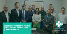 COSEMESC apresenta pautas da categoria à secretária Carmen Zanotto