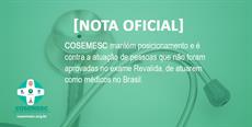 Nota Oficial COSEMESC 