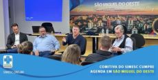 Comitiva do SIMESC cumpre agenda em São Miguel do Oeste