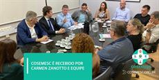 COSEMESC é recebido por Carmen Zanotto e equipe