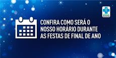 Horário especial de final de ano