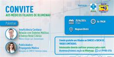Convite aos médicos filiados de Blumenau