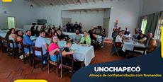 SIMESC realiza almoço de confraternização com formandos da Unochapecó