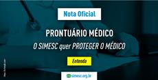 PRONTUÁRIO MÉDICO: O SIMESC QUER PROTEGER O MÉDICO! 