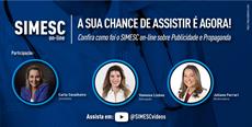 Confira como foi o SIMESC on-line sobre Publicidade e Propaganda