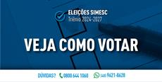 Tutorial de votação ELEIÇÕES SIMESC 2024