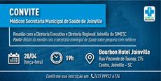 SIMESC convida médicos de Joinville para reunião dia 28 de abril
