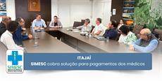 ITAJAÍ: SIMESC cobra solução para pagamentos dos médicos