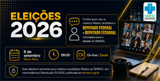 Eleições 2026: saiba quem são os médicos filiados convidados para o debate do SIMESC
