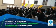 SIMESC Chapecó participa da 15ª Semana Acadêmica de Medicina da Unochapecó