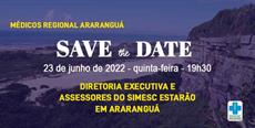 Save the Date Araranguá: Encontro/Jantar com o SIMESC
