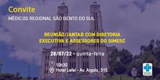 Convite Encontro/Jantar aos médicos de São Bento do Sul