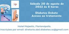 Diabetes Debate será realizado no dia 20 de agosto