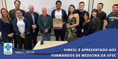SIMESC é apresentado aos formandos de Medicina da UFSC