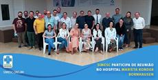 SIMESC participa de reunião no Hospital Marieta Konder Bornhausen