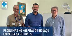 Problemas no Hospital de Biguaçu em pauta na Record SC
